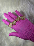 PINK BUTTERFLY ROLEX RING
