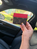 RED LV CARDHOLDER