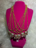 PINK BLING HK NECKLACE