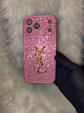 SPARKLY PINK YSL CASE