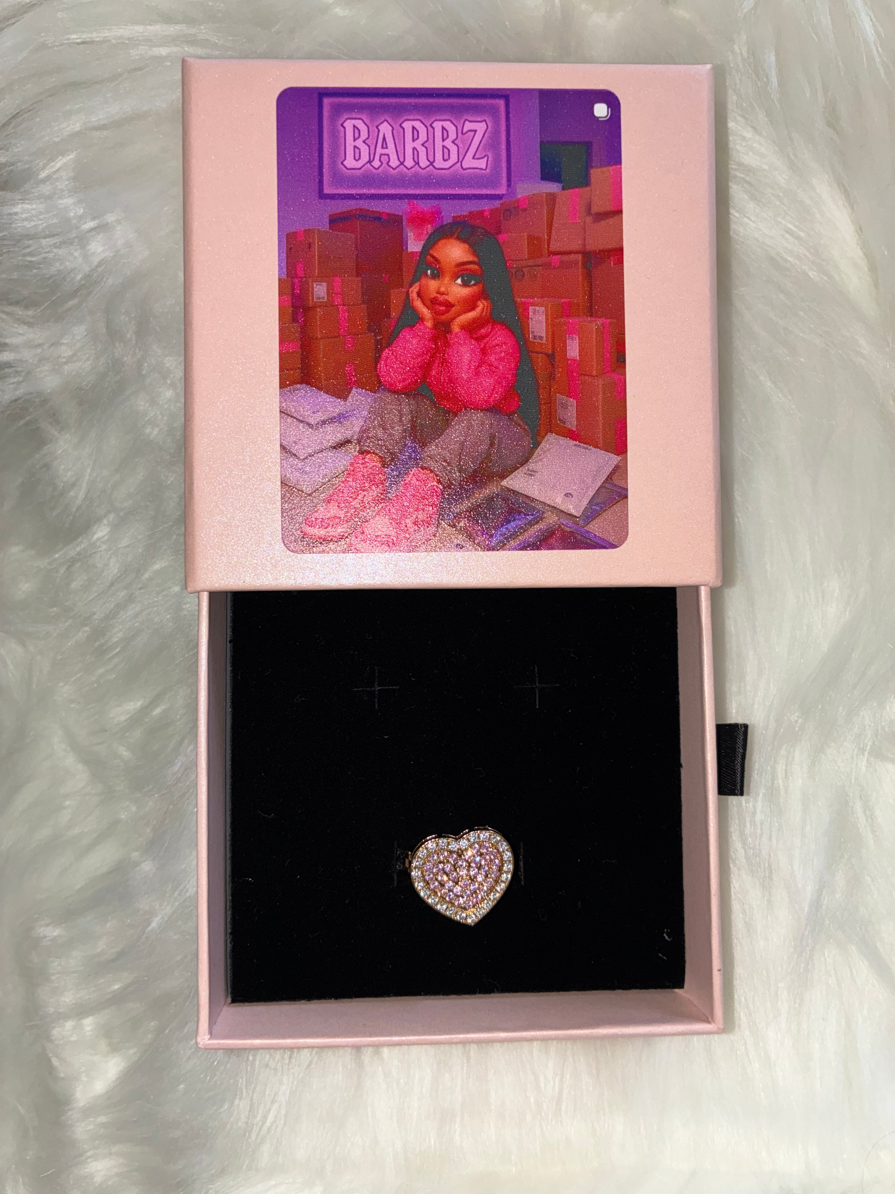 PINK HEART RING