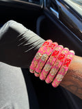 PINK FLOWER BANGLE