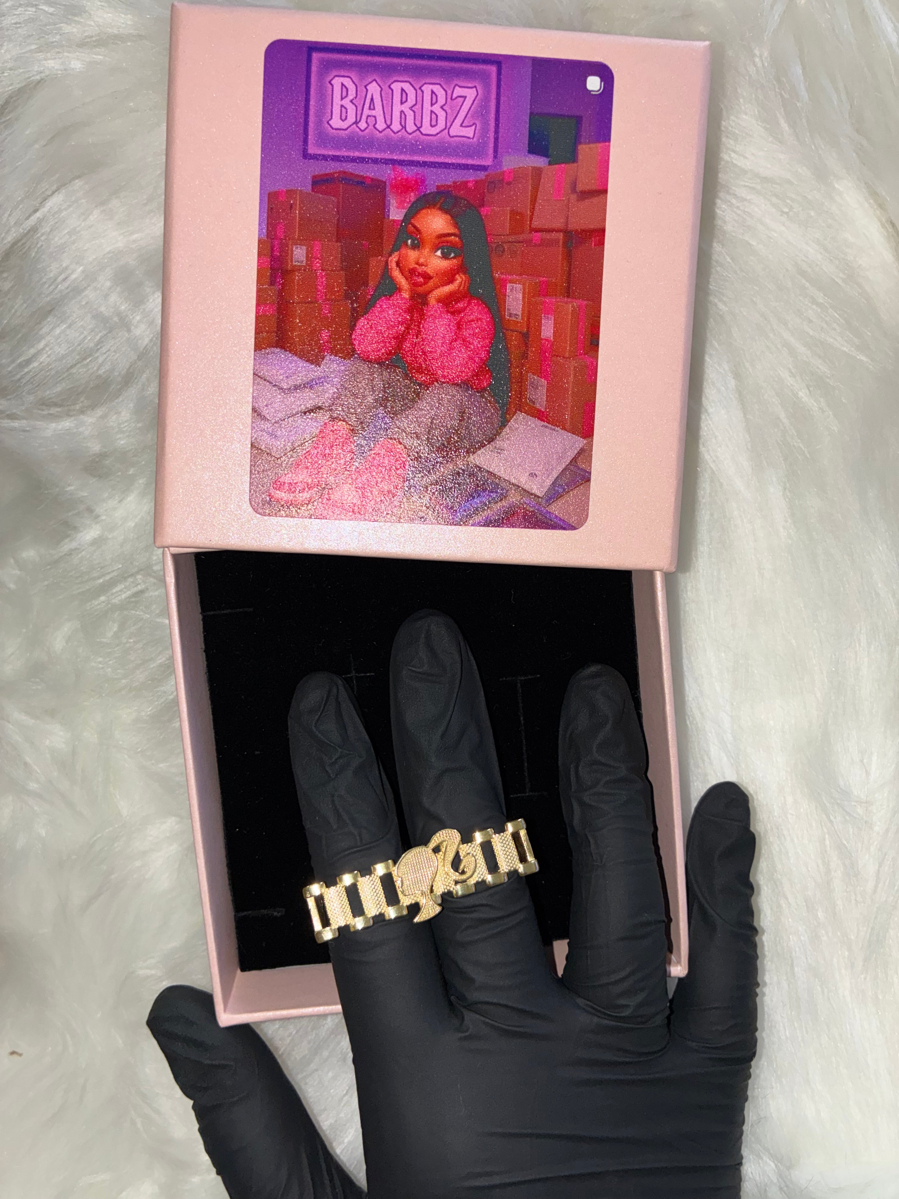 2 FINGER BARBIE RING