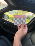 PINK & WHITE CHECKERED LV CARDHOLDER