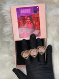 PINK HK BOW ROLEX RING