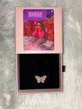 PINK BUTTERFLY RING