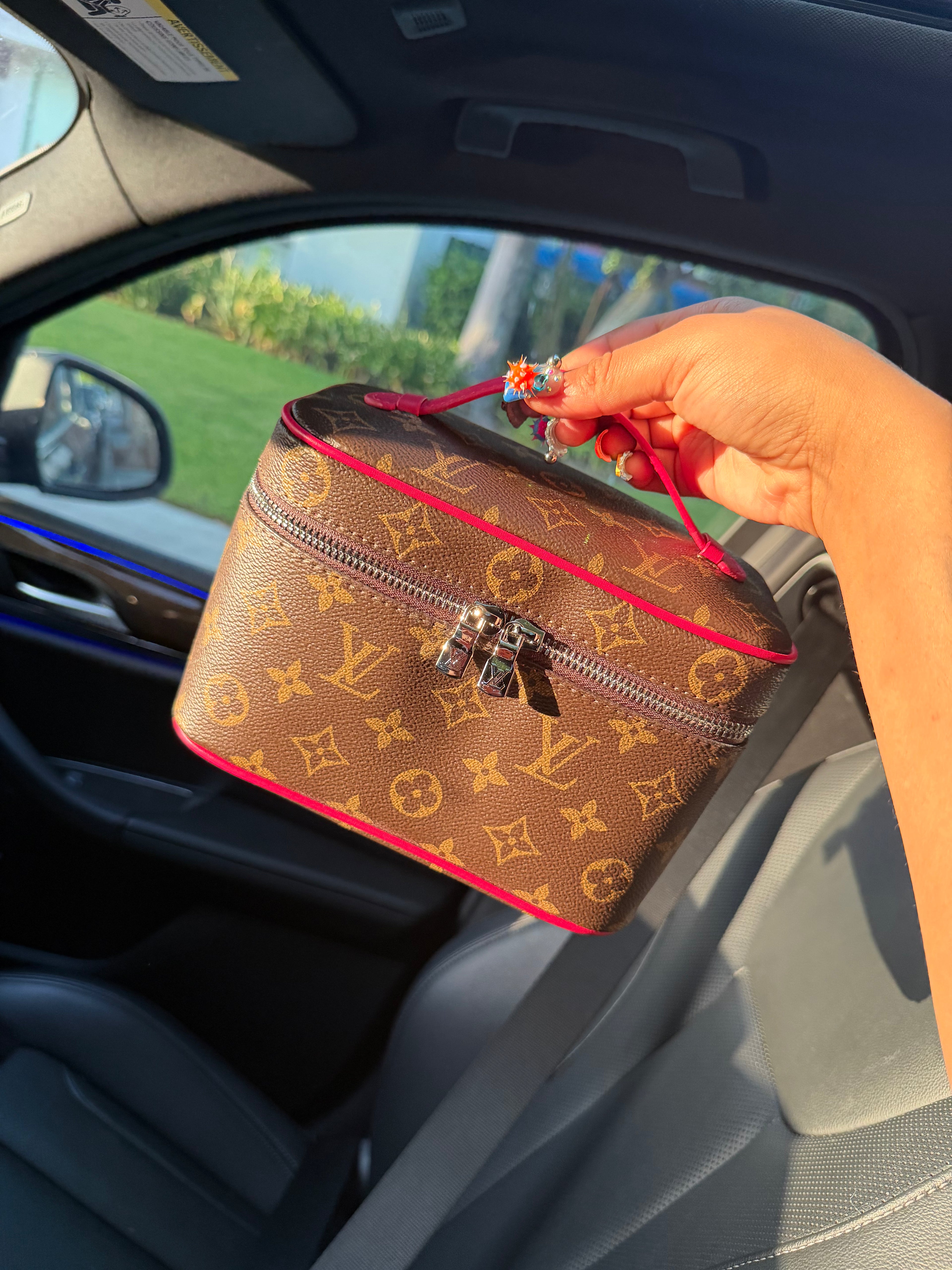 PINK & BROWN LV BAG