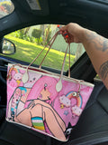 PINK KAWAII CACTUS GIRL TOTE BAG