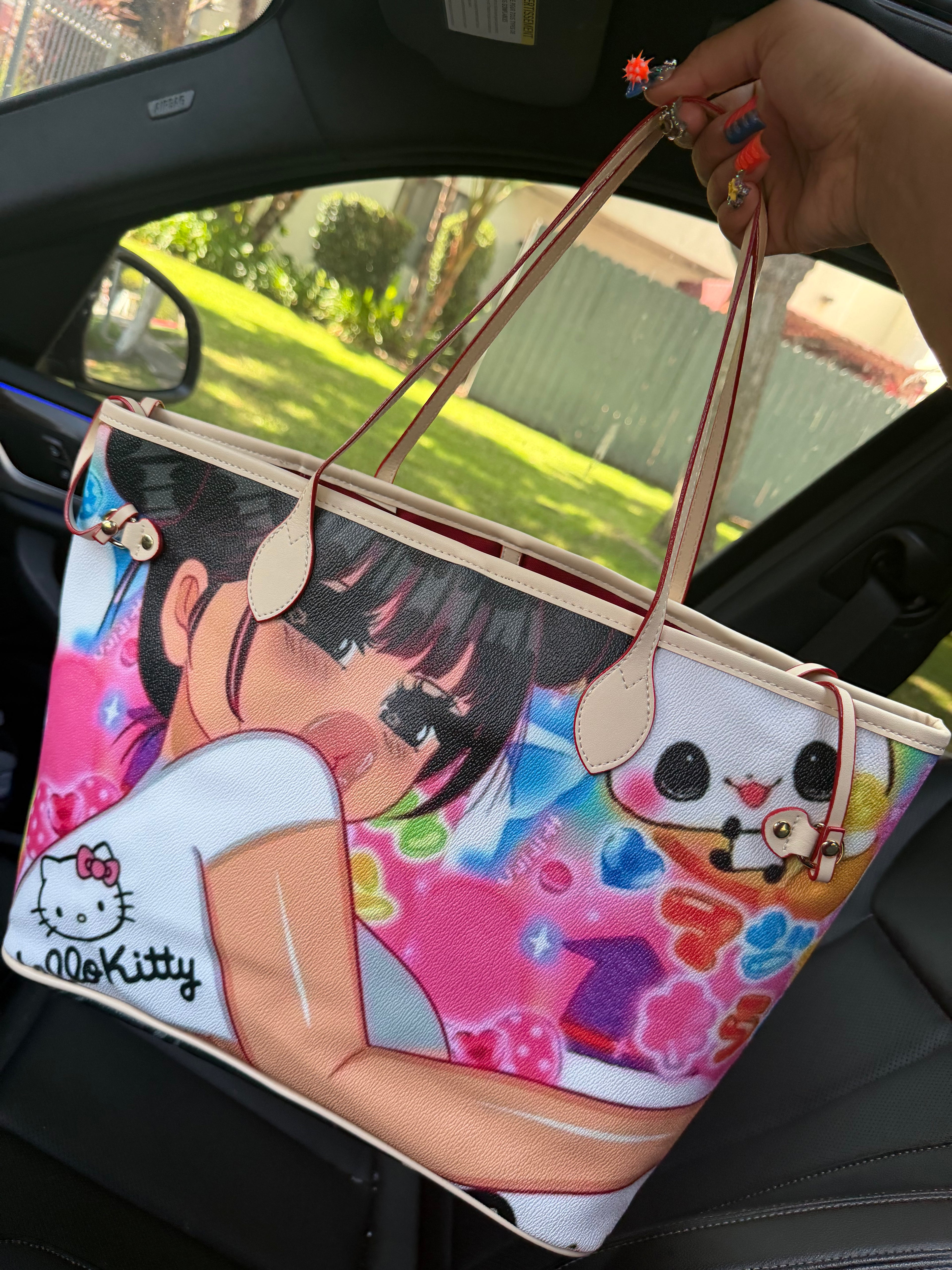 KAWAII KITTY GIRL TOTE BAG