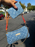 DENIM DESIGNER PURSE