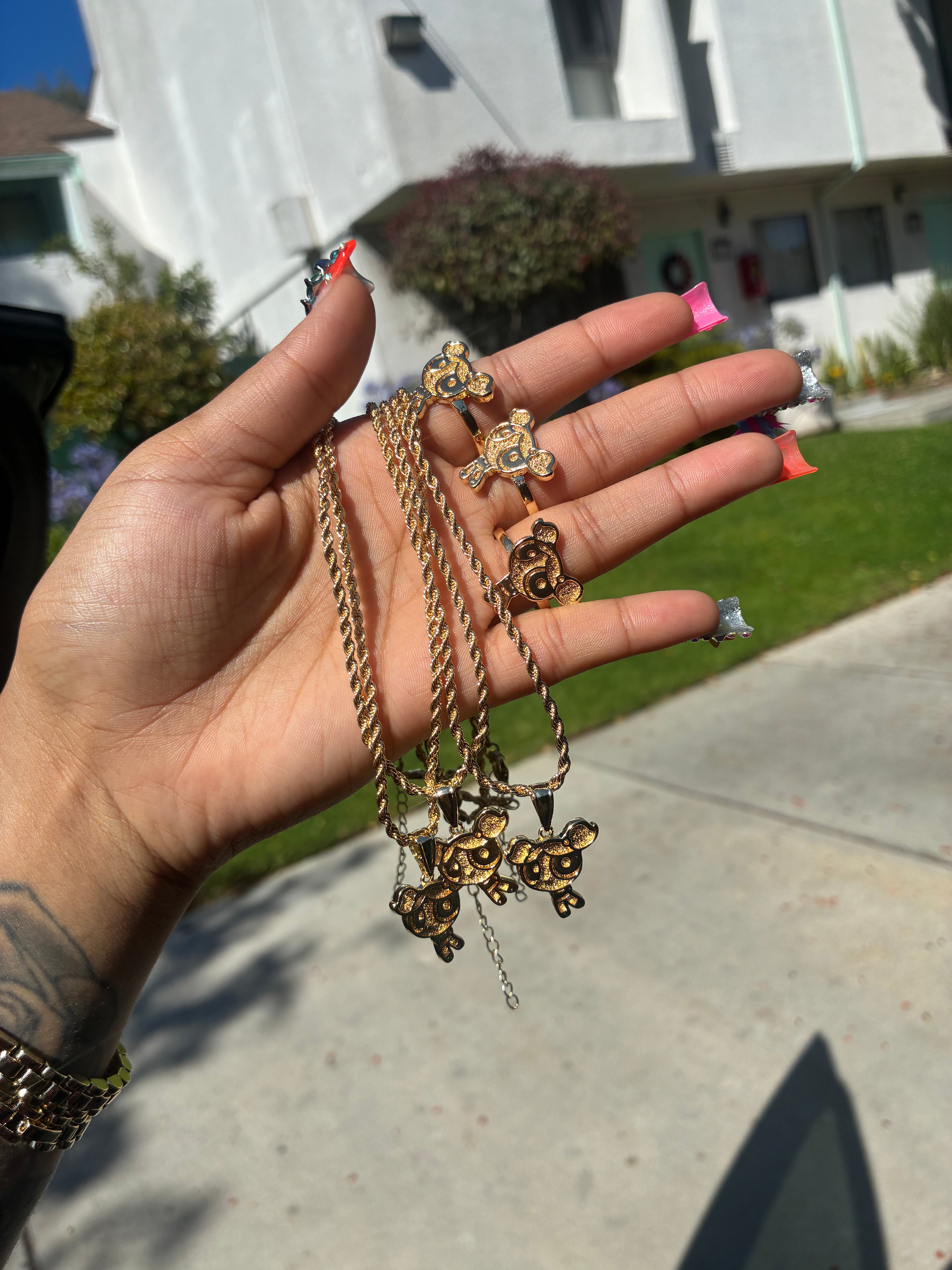 POWER PUFF GIRL CHAIN