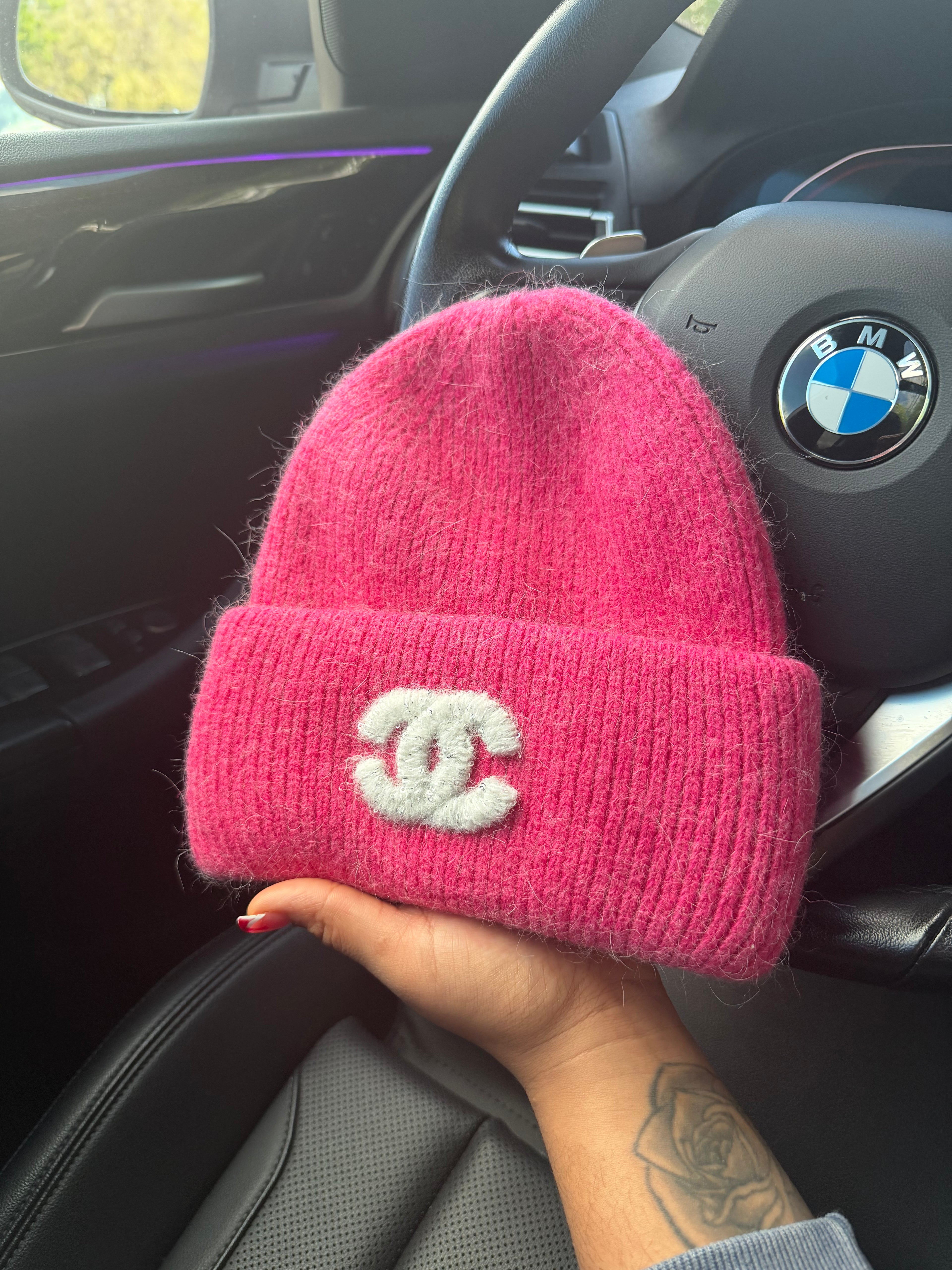 PINK CC BEANIE