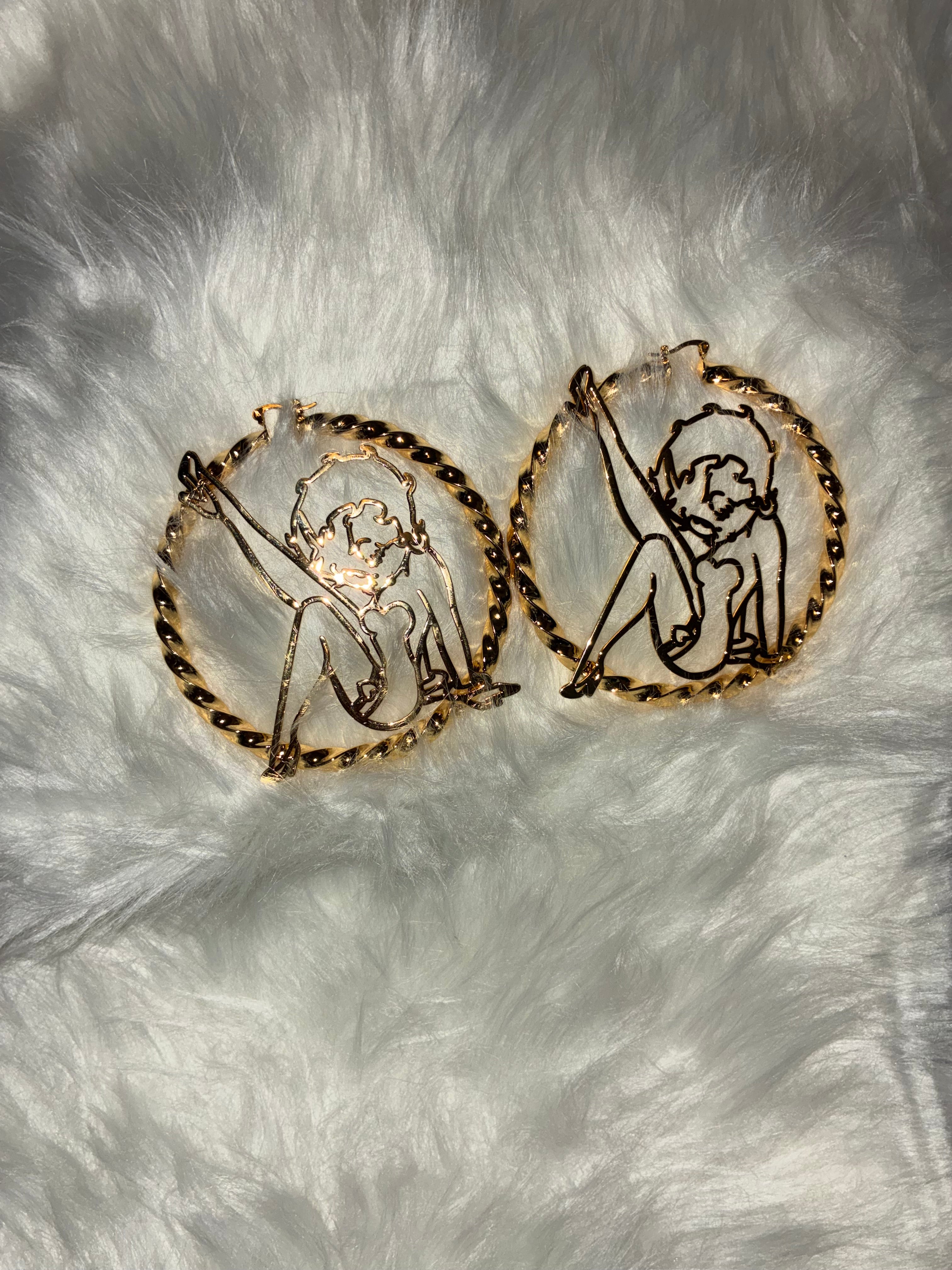 BETTY BOOP HOOPS