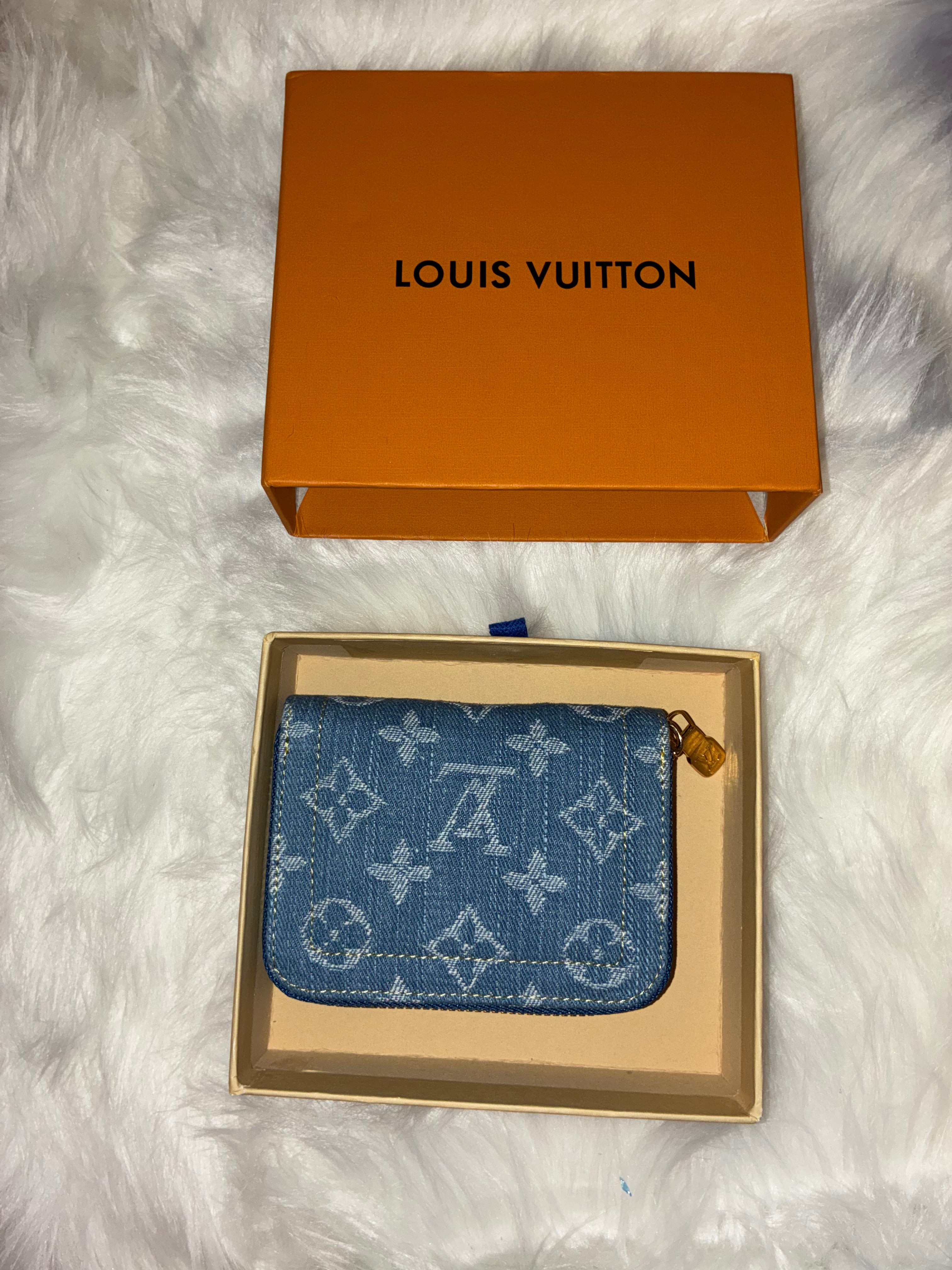 DENIM LV CARDHOLDER