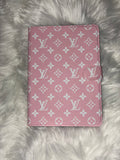 PINK/WHITE LV IPAD CASE